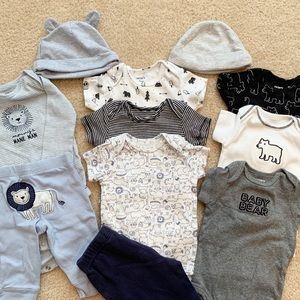 Baby Boy Like NEW 3 month Bundle CARTERS 11 piece